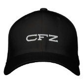 Brodée CASQUETTE noir CFZ (Devant)