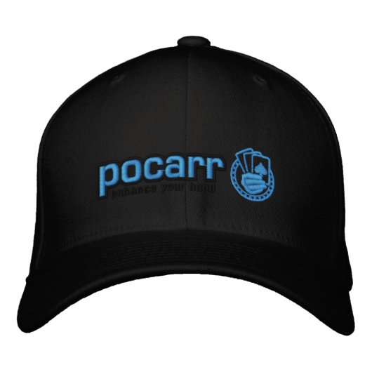 Brodée Casquette noir de Pocarr (Devant)