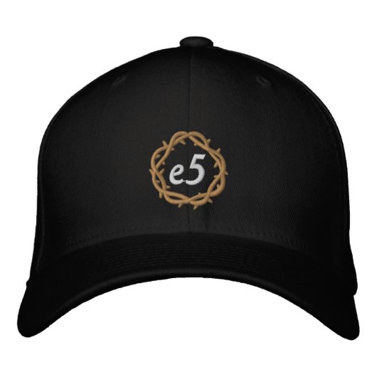 Brodée casquette noir e5 (Devant)