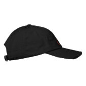 Brodée Casquette noir vélo de route (Droite)