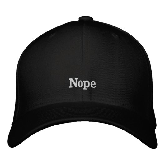 Brodée Casquette "Nope " (Devant)