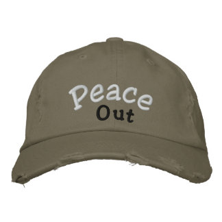 Brodée casquette "Peace Out"