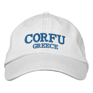 Brodée Casquette personnalisé Corfou Grèce