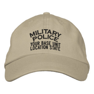 Brodée Casquette personnalisé de police militaire