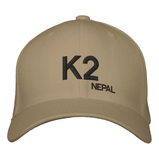 Brodée Casquette personnalisé K2 Mountain Nepal (Devant)