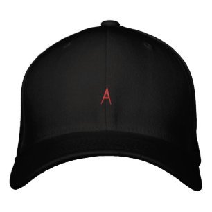 Brodée Casquette personnalisée avec monogramme "A" modern