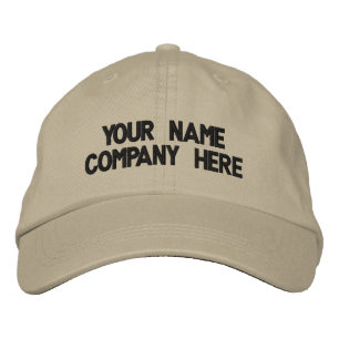 Brodée Casquette personnalisée avec texte brodé