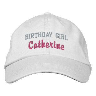 Brodée Casquette personnalisée pour fille d'anniversaire,