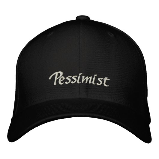 Brodée Casquette pessimiste / Casquette (Devant)