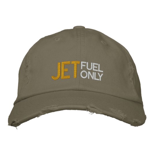 Brodée Casquette pilote Jet Fuel Only (Devant)