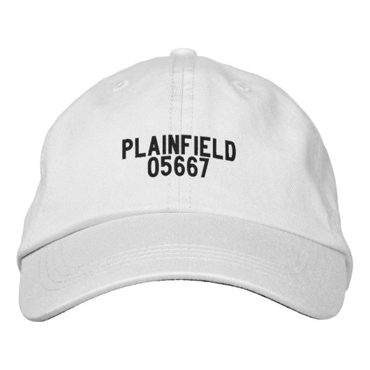 Brodée Casquette Plainfield Vermont (Devant)