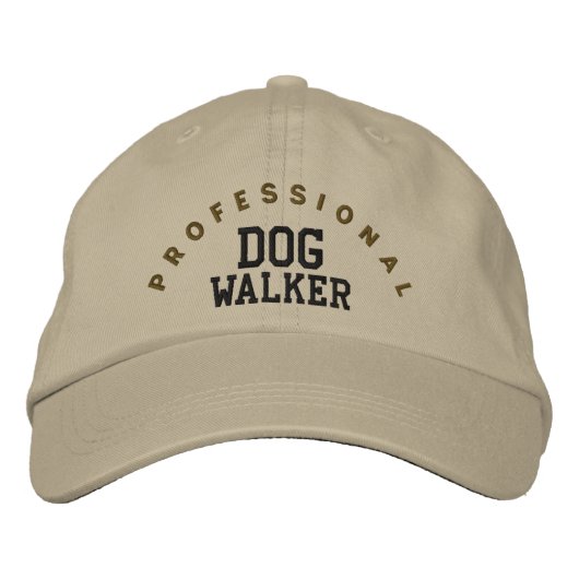 Brodée Casquette professionnel chien Walker (Devant)
