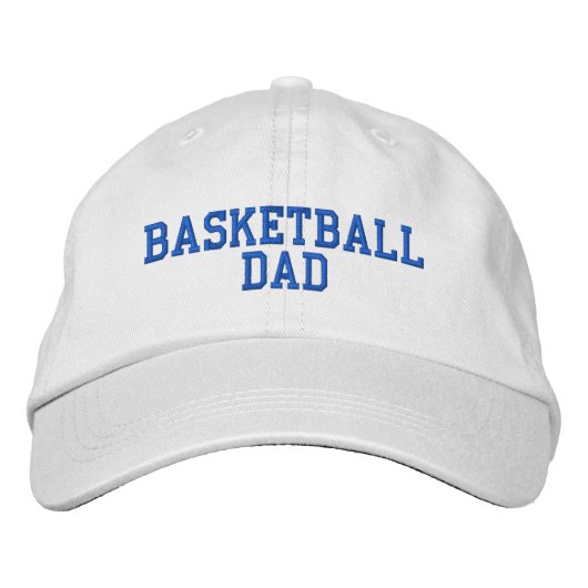 Brodée Casquette réglable papa de basket-ball (Devant)