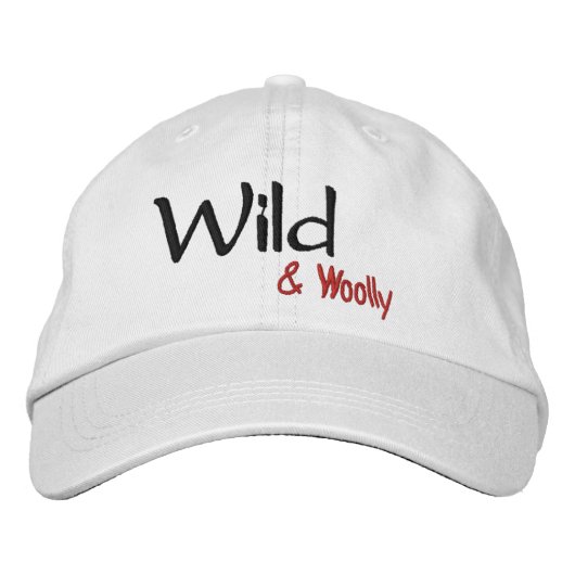 Brodée Casquette réglable sauvage (Devant)