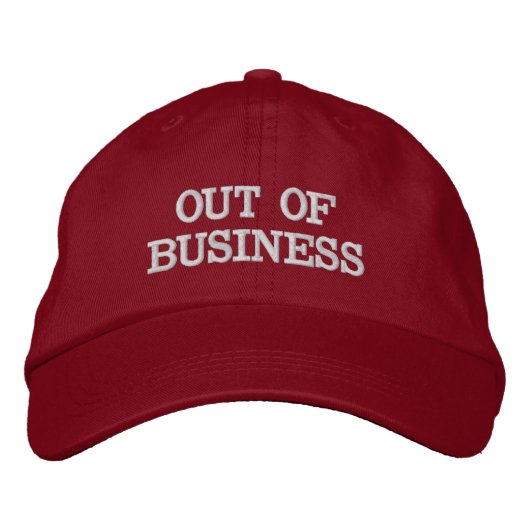 Brodée CASQUETTE rouge OUVERT À L'ENTREPRISE (Devant)