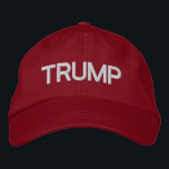 Brodée CASQUETTE rouge réglable TRUMP<br><div class="desc">Rendre sa grandeur à l'Amérique en portant ce casquette "TRUMP" audacieux.</div>