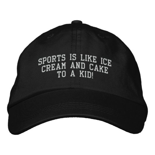 Brodée casquette sportif pour lui (Devant)