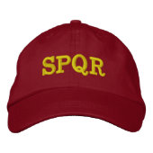 Brodée casquette "SPQR" (Devant)