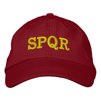 Brodée casquette "SPQR"