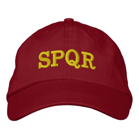 Brodée casquette "SPQR" (Devant)