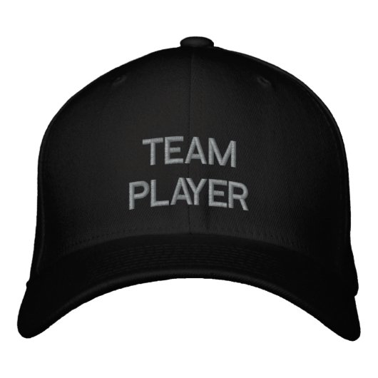 Brodée casquette "TEAM PLAYER" (Devant)