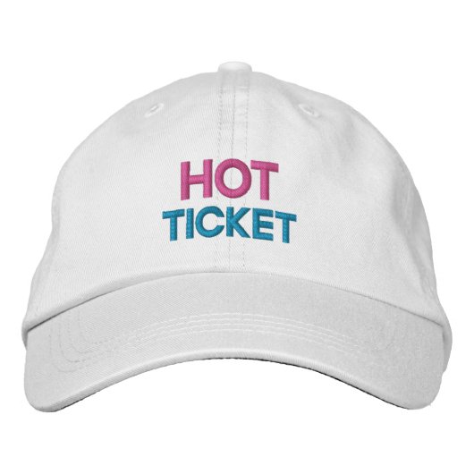 BRODÉE CASQUETTE TICKET CHAUD (Devant)