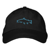 Brodée Casquette Tracker Trout - Bleu (Devant)