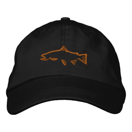 Brodée Casquette Tracker Trout - Noir (Devant)