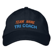 BRODÉE CASQUETTE TRI COACH BASEBALL (Devant)