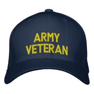 Brodée Casquette vétéran de l'armée