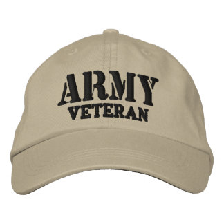 Brodée Casquette vétéran de l'armée