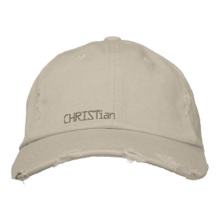 Brodée CASQUETTE vintage CHRIST