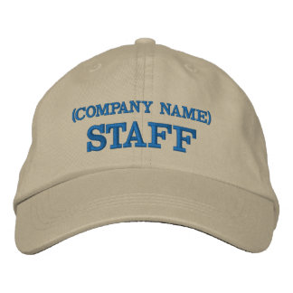 Brodée Chapeau de personnel | Casquette de personnel brod