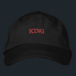 Brodée Chapeaux de baseball Trucker Brodés Casquette Viso<br><div class="desc">King Nom du texte Couleur noire Casquettes ou Casquettes brodés,  Nom de la police est Century. Style type est Alternative Apparel Basic Adaptable Casquette,  Color type is Black.</div>