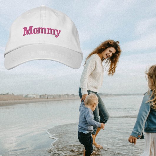 Brodée Chaud rose maman brodé Casquette de baseball