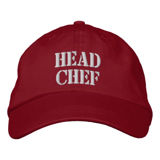 Brodée Chef Casquette (Devant)