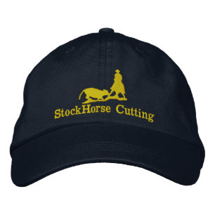 Brodée Cheval coupé avec Casquette de silhouette de vache
