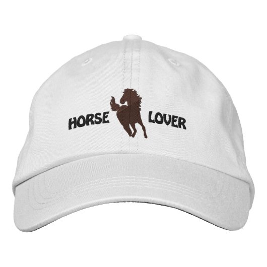 Brodée Cheval Lover Casquette brodé - Différents styles d (Devant)
