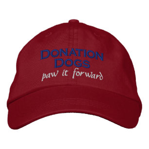 Brodée Chiens de don (faites suivre) Casquette Rouge