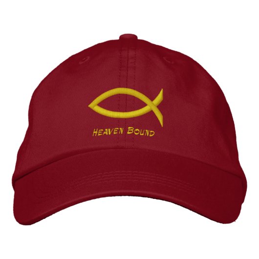 Brodée Christian Fish brodé Casquette de baseball (Devant)