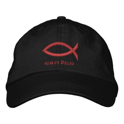 Brodée Christian Fish brodé Casquette de baseball (Devant)