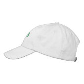 Brodée Classe de Casquette de baseball blanc brodé vert 2 (Gauche)