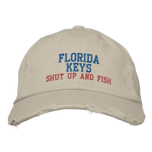 BRODÉE CLÉS FLORIDA FERMÉES ET CASQUETTE DE POISSON (Devant)