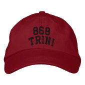 Brodée Code de zone de la Trinité Casquette 868 (Devant)