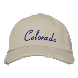 Brodée Colorado simple texte brut casquette