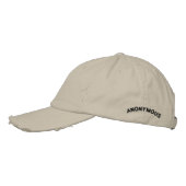 Brodée Cool Anonymous Logo Casquette brodé (Gauche)