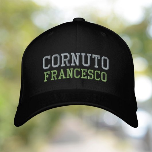 Brodée Cornuto casquette brodé personnalisé