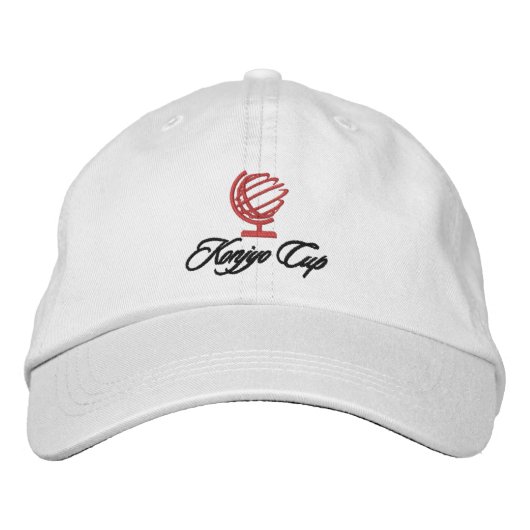 Brodée Coupe Konjyo - Casquette blanc (Devant)