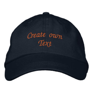 Brodée Créer son propre Casquette de texte
