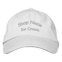Crème glacée Nom de la boutique Casquette brodé